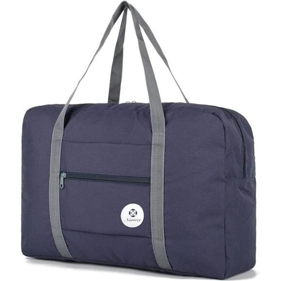 FOLDABLE Travel Duffel Bag 1112 Dark Blue - Picture 1 of 7